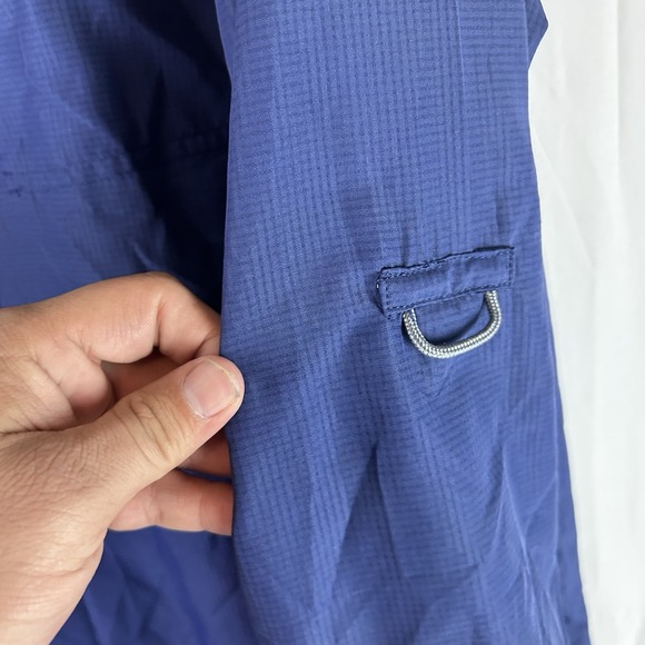 Habit‎ Shirt Mens Large Blue Performance Fishing Lightweight Roll Tab Outdoor - Picture 7 of 14